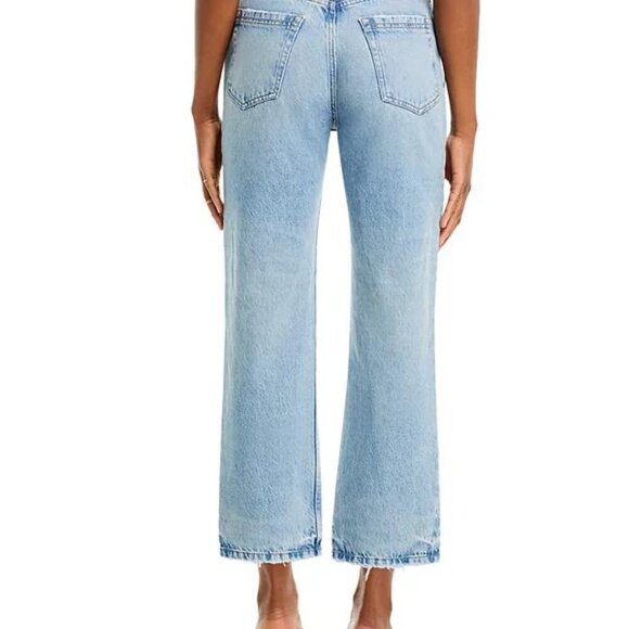 FRAME Le Jane High-Rise Angled-Waist Ankle Jeans – Rhode – Size 26 – NWT - Picture 5 of 5